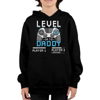 Level Up Daddy Gonna Be Dad Father Gamer Youth Hoodie - Thegiftio UK