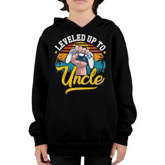Leveled Up To Uncle Promoted To Uncle 2023 Video Gamer Men Youth Hoodie - Seseable