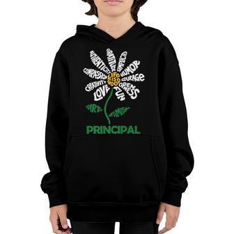 Life Is Good Principal Daisy Principal Flower School Youth Hoodie - Thegiftio UK