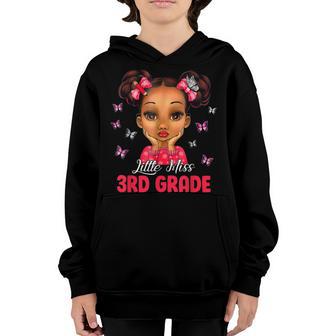 Little Miss 3Rd Grade Girls 100Th Day Of School Youth Hoodie - Thegiftio UK