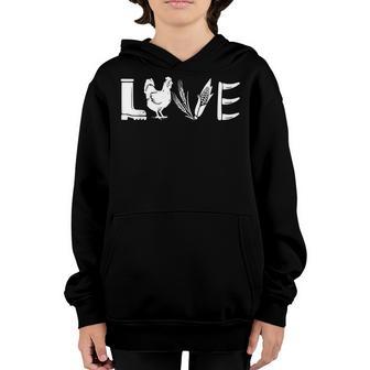 Love Farm Life Farmer Outfit Gifts For Farmer Men Women Kids Youth Hoodie - Thegiftio UK