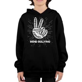 Love Sign Language Unity Day Orange Kids 2022 Anti Bullying Youth Hoodie - Thegiftio UK