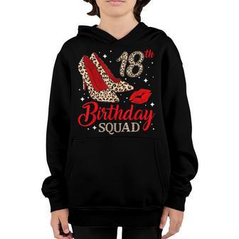 Made In 2005 Leopard 18Th Birthday Girl Women 18 Years Old Youth Hoodie - Thegiftio UK