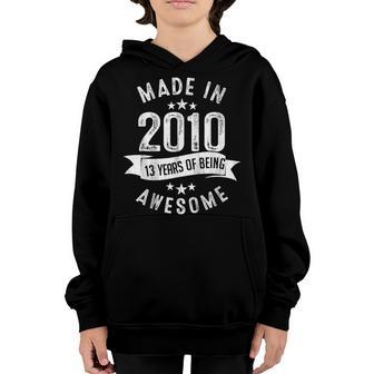 Made In 2010 13Th Birthday 13 Year Old Gifts Boy Girls Ns Youth Hoodie - Thegiftio UK