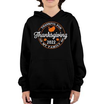Matching Thanksgiving Family 2022 Turkey Day Mom Dad Kids V6 Youth Hoodie - Thegiftio UK