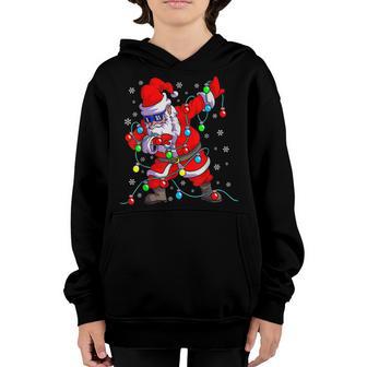 Mens Christmas Boys Dabbing Santa Claus Men Xmas Dab Cute Youth Hoodie - Thegiftio UK