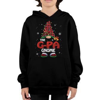 Mens Funny G-Pa Gnome Buffalo Plaid Christmas Boys Men Youth Hoodie - Thegiftio UK