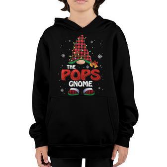 Mens Funny Pops Gnome Buffalo Plaid Christmas Boys Men Youth Hoodie - Thegiftio UK
