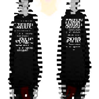 Mens Granddaddy Is My Name Spoiling Is Game Grandfather Grandpa Youth Hoodie | Seseable CA