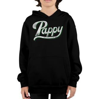 Mens Vintage Pappy Fathers Day For Grandpa From Grandkids Youth Hoodie - Seseable