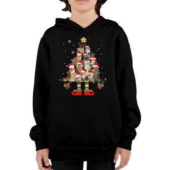 Merry Catmas Cat Xmas Tree Christmas Pajama Men Women Kids V3 Youth Hoodie - Thegiftio UK