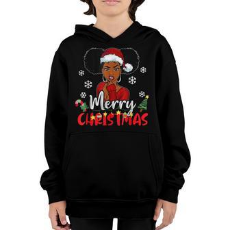 Merry Christmas Black Girl Magic African American Funny Xmas Youth Hoodie - Thegiftio UK