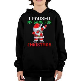 Merry Christmas Dabbing Gamer Santa Claus Kids Boys Girl Men V2 Youth Hoodie - Thegiftio UK