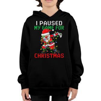 Merry Christmas Dabbing Gamer Santa Claus Kids Boys Girl Men Youth Hoodie - Thegiftio UK