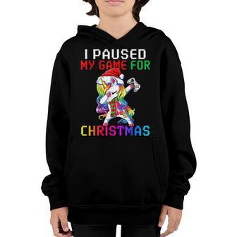 Merry Christmas Dabbing Gamer Unicorn Kids Boys Girls Women Youth Hoodie - Thegiftio UK