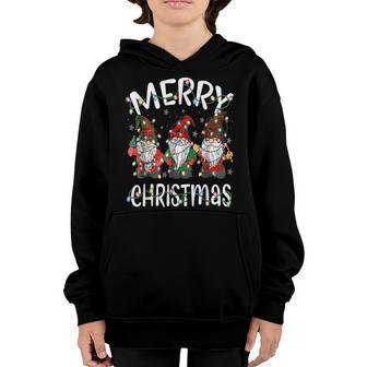 Merry Christmas Gnome Family Pajamas Xmas Boys Girls Kids Youth Hoodie - Thegiftio UK