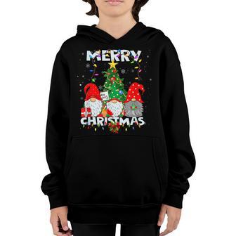 Merry Christmas Gnome Funny Family Xmas Boys Girls Kid V10 Youth Hoodie - Thegiftio UK
