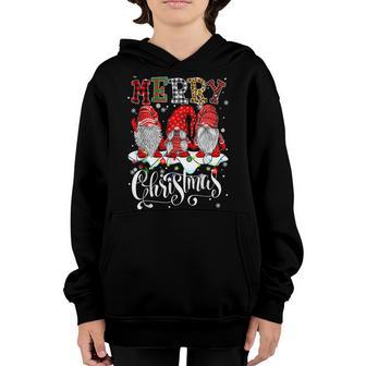 Merry Christmas Gnome Funny Family Xmas Boys Girls Kid V12 Youth Hoodie - Thegiftio UK
