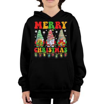 Merry Christmas Gnome Funny Family Xmas Boys Girls Kid V8 Youth Hoodie - Thegiftio UK