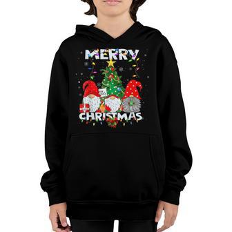 Merry Christmas Gnome Funny Family Xmas Boys Girls Kid Youth Hoodie - Thegiftio UK