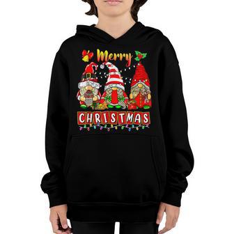 Merry Christmas Gnome Funny Family Xmas Kid Boys Girls V2 Youth Hoodie - Thegiftio UK