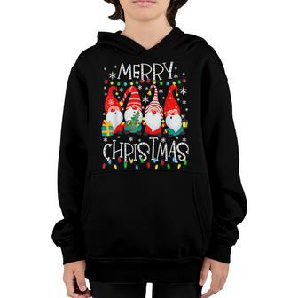 Merry Christmas Gnomes Funny Family Xmas Boys Girls V4 Youth Hoodie - Thegiftio UK