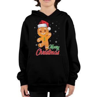 Merry Christmas Holiday Funny Gingerbread Gifts Boy Men Kids Youth Hoodie - Thegiftio UK