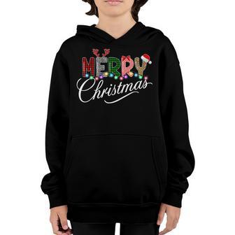 Merry Christmas Leopard Buffalo Red Plaid For Men Women Kids Youth Hoodie - Thegiftio UK