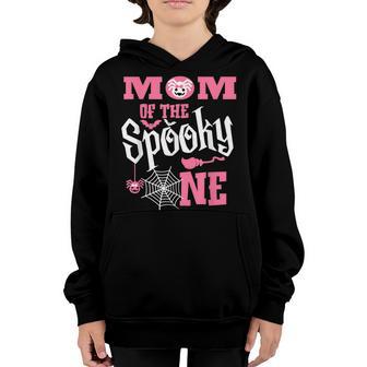 Mom Halloween 1St Birthday Matching Family Spooky One Girl Youth Hoodie - Thegiftio