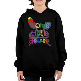Moms Little Helper Cute T For Toddler Baby Boy Girl Youth Hoodie - Thegiftio UK