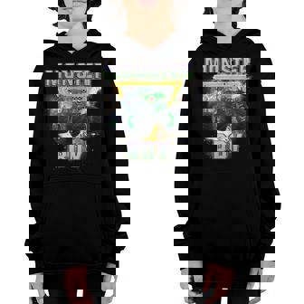 Monster Truck Boy Retro Vintage Monster Truck Youth Hoodie | Mazezy