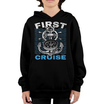 My First Cruise Men Women Girls And Boys Rookie Travelers Youth Hoodie - Thegiftio UK