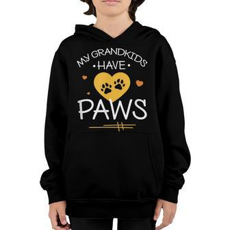 My Grandkids Have Paws Pet Grandparent Youth Hoodie - Seseable