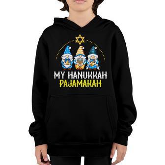 My Hanukkah Pajamakah Funny Chanukah Pajamas Pjs Women Kids Youth Hoodie - Thegiftio UK