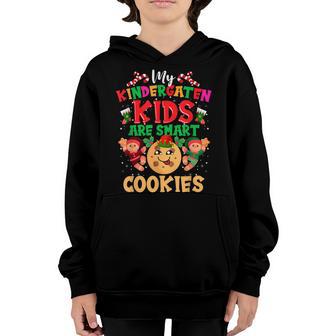 My Kindergarten Kids Are Smart Cookies Funny Christmas Gifts Youth Hoodie - Thegiftio UK