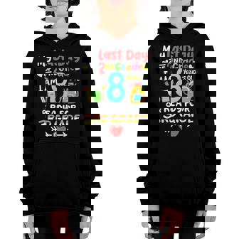 My Last Day Of 2Nd Grade Im 8 Years Old 3Rd Grade Kids Youth Hoodie - Thegiftio UK