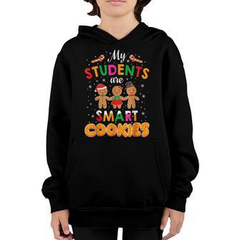 My Students Kids Are Smart Cookies Funny Christmas Teacher V3 Youth Hoodie - Thegiftio UK