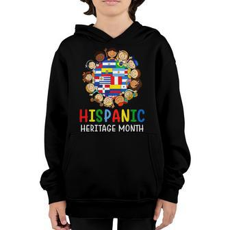 National Hispanic Heritage Month Celebration Boys Girls Kids Youth Hoodie - Thegiftio UK