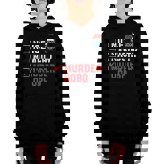 Naughty Nice Murder Hobo D20 Tabletop Gamer Funny Christmas Youth Hoodie - Thegiftio