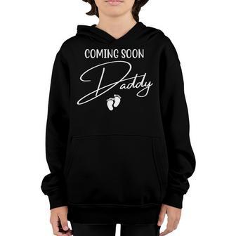 New Dad Fathers Day Coming Soon Daddy Expect Baby Kid Father Youth Hoodie - Thegiftio UK