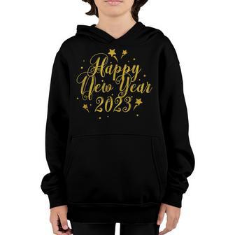 New Years Eve Party Supplies Kids Nye 2023 Happy New Year V3 Youth Hoodie - Thegiftio UK