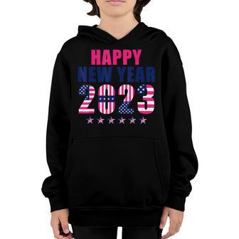 New Years Eve Party Supplies Kids Nye 2023 Happy New Year V4 Youth Hoodie - Thegiftio UK