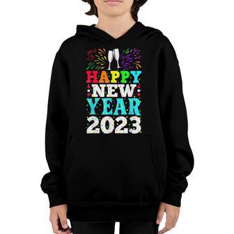 New Years Eve Party Supplies Kids Nye 2023 Happy New Year Youth Hoodie - Thegiftio UK