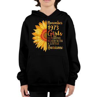 November Girls 1973 49Th Birthday Gifts 49 Years Old Youth Hoodie - Thegiftio UK
