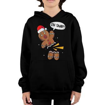 Oh Snap Gingerbread Funny Christmas Xmas Men Women Kids V5 Youth Hoodie - Thegiftio UK