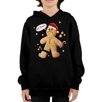 Oh Snap Gingerbread Funny Christmas Xmas Men Women Kids Youth Hoodie - Thegiftio UK