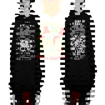 Paused My Game To Be Here Funny Gamer Christmas Video Game Youth Hoodie - Thegiftio