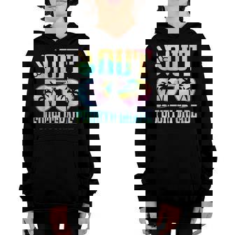 Peace Out Fourth Grade Last Day Of School Graduation Gifts Youth Hoodie - Thegiftio UK