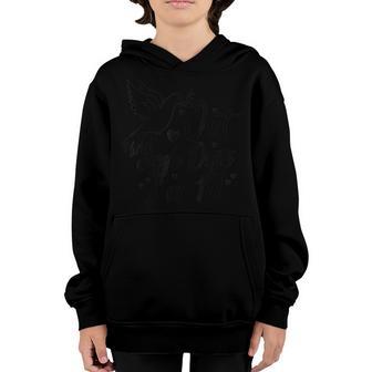 Peace Out Single Digits Im 10 Year Old 10Th Birthday Girl Youth Hoodie - Thegiftio UK
