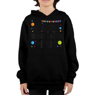 Peace Out Single Digits Im 10 Year Old 10Th Birthday Girl Youth Hoodie - Thegiftio UK